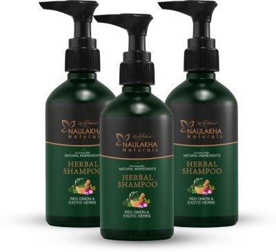 Lenatura Naulakha Naturals Herbal Hair Shampoo 300 ml (Pack of 3)(900 ml)