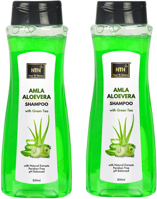 Near to Nature Amla Aloevera Shampoo With Green Tea | Natural Extracts ( Pack Of 2)(1600 ml)
