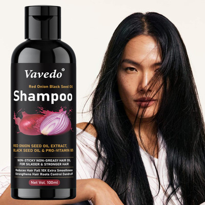 VAVEDO Onion Black Seed Shampoo for Strong & Shiny Hair(100 ml)