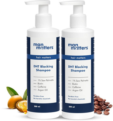 Man Matters Anti Hair Fall Shampoo for Men | DHT Blocker | Sulphate & Paraben Free(400 ml)