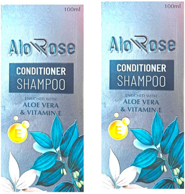 FLORENTHA ALOROSE CONDITIONER SHMAPOO FOR STRONG & SILKY HAIRS PACK OF 100ml x 2(200 ml)