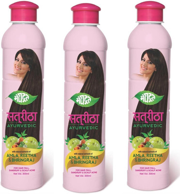 MEGHDOOT Ayurvedic Satreetha Shampoo | Sulfate-Free | Hair Fall & Dandruff Control(900 ml)