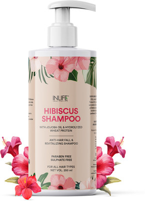 INLIFE Hibiscus Shampoo with Paraben & Sulphate Free for Women Men(250 ml)