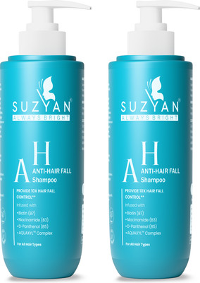 suzyan Hair Fall Control Shampoo Pack of 2 | For Women & Men(500 ml)