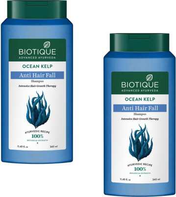 BIOTIQUE Ocean Kelp Anti Hair Fall Shampoo - 340ml (Pack of 2)(680 ml)