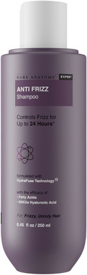 BARE ANATOMY Anti Frizz Shampoo for Smooth, Shiny Hair with Hyaluronic Acid | Women & Men(250 ml)