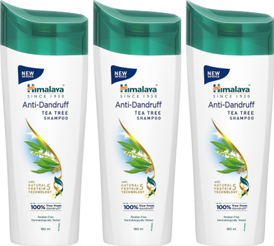 HIMALAYA ANTI-DANDRUFF TEA TREE SHAMPOO 180ML (PACK OF 3 )(180 ml)