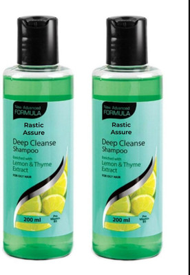 Rastic Assure Best Shampoo Deep Cleanse Shampoo Pack of 2(400 ml)