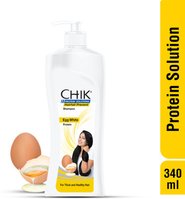 Chik Protein Solutions Hair Fall Prevent Shampoo, With Egg White Protein(340 ml)