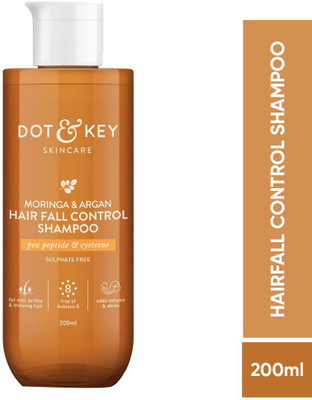Dot & Key Moringa & Argan HairFall Control Shampoo With Pea Peptide,Cysteine,Sulphate Free(200 ml)