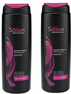 salon professional ADVANCED FORMULA SMOOTH AND SINE SHAMPOO (400) 200 ML EACH(400 ml)