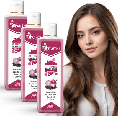 panthi Red Onion Shampoo – Herbal Hair Care Solution for Daily Use(300 ml)