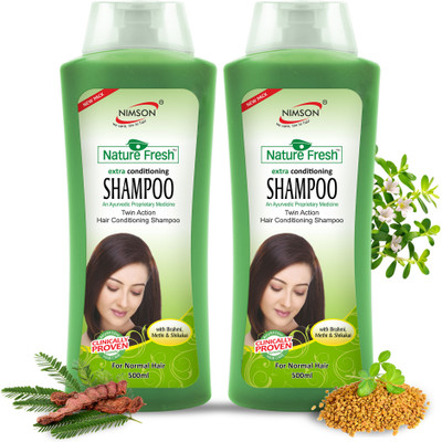 Nimson Nature Fresh Shampoo With Brahmi & Methi For Improves Hair Fall & Damage Hair(200 ml)