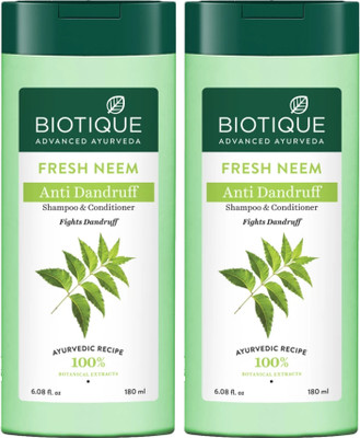 BIOTIQUE Fresh Neem Anti Dandruff Shmpoo(360 ml)