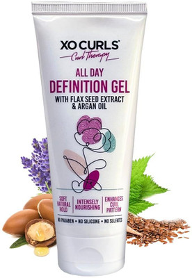 XO Curls All Day Definition Gel with Flax Seed & Argan Oil(100 ml)