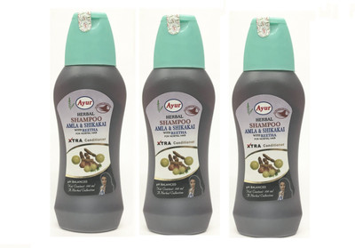 Ayur Herbal Shampoo Amla & Shikakai With Reetha(400 ml)