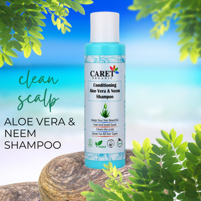 Caret Organic Neem & Aloevera Shampoo for All Hair Types(100 ml)