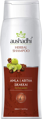 aushadhi Herbal Shampoo | Amla, Aritha & Sikakkai for Scalp & Root Care(500 ml)