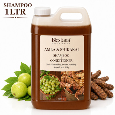 blestaaa essentialss HERBALS Amla & Shikakai Shampoo with A Reetha..(1 L)