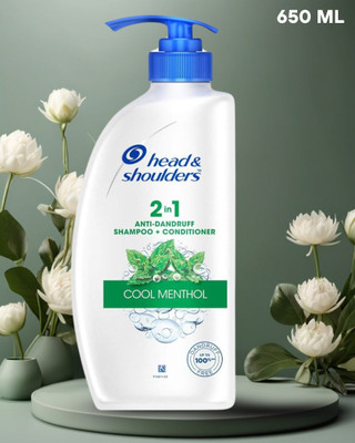 Head and Shoulders 2 in 1 anti dandruff cool menthol shampoo(650 ml)
