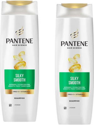 PANTENE Hair Science Silky Smooth Shampoo with Pro-Vitamins & Vitamin E 2X340ml(680 ml)