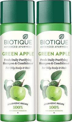 BIOTIQUE Green Apple Shine & Gloss Shmpoo(380 ml)