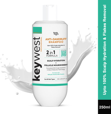 Keywest Professional Anti Dandruff Shampoo Scalp Hydration Follicle Nourishment(250 ml)