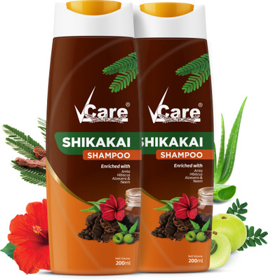 Vcare Shikakai Shampoo (Pack of 2)(400 ml)