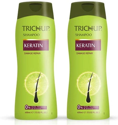 VASU TRICHUP KERTIN DAMAGE REPAIR SHAMPOO 400 ML PACK OF 2(800 ml)