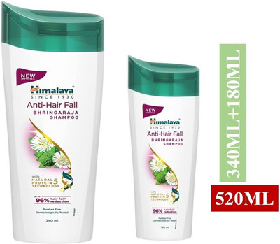 HIMALAYA Anti Hairfall Bhringaraja Shampoo 520ml | (340ml+180ml)(520 ml)