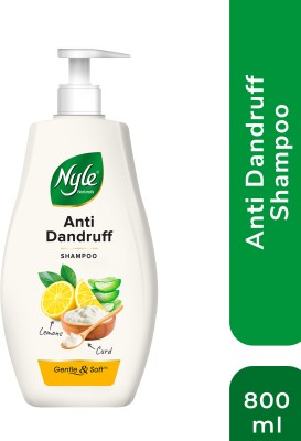 Nyle Naturals Anti Dandruff Shampoo|For Dandruff Free Hair |With Curd & Lemon(800 ml)