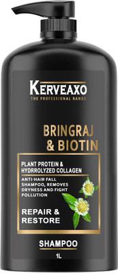 kerveaxo Plant Keratin & Bhringraj Hair Fall Control Shampoo With Conditioner (1000 ml)(1000 ml)