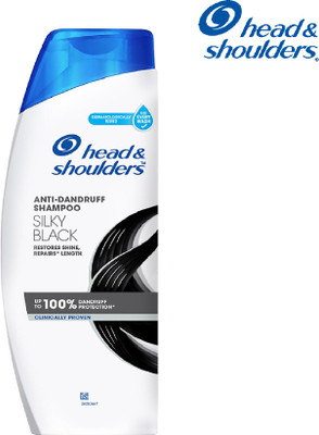 HEAD & SHOULDERS Silky Black Anti Dandruff Shampoo (Pack of 1)(340 ml)