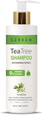 SEVAEN Teatree shampoo with bhringraj Anti Dandruff Shampoo Men & Women (250 ml)(250 ml)