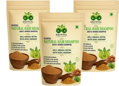 KKUNTAL Indian Gooseberry Glow | Radiance & Root Care Combo (Pack of 3)(681 g)