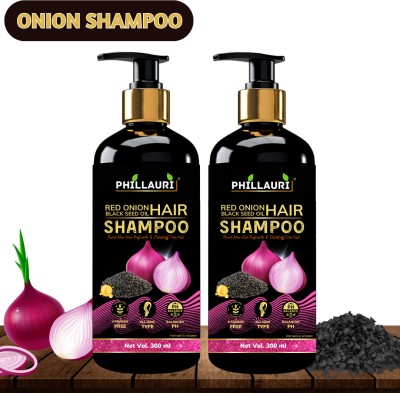 Phillauri Onion Shampoo|Hair Growth|Hair Fall Control|Damage Repair shampoo(600 ml)