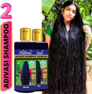 Phillauri Adivasi All Type of Hair Problem Herbal Growth Hair Shampoo Pack of 2(200 ml)