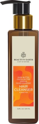 BEAUTYNEARTH Cocoa Butter & French Vanilla Hair Cleanser, 200ml(200 ml)