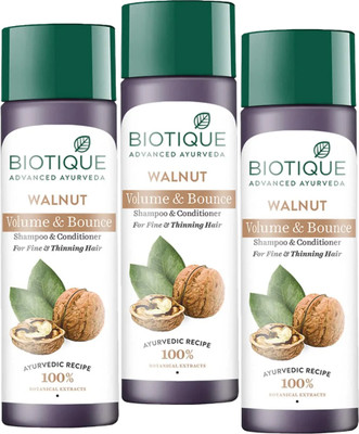 BIOTIQUE Walnut Volume & Bounce Shmpoo(570 ml)