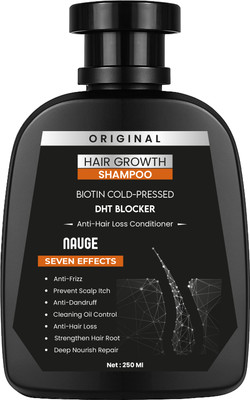 Nauge Hair Growth Shampoo with Biotin Cold-Pressed & DHT Blocker – 7 Effects(250 ml)