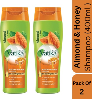 VATIKA Almond & Honey Shampoo with Moisture treatment 400ml (pack of 2)(800 ml)