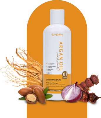 Biovalley Argan Oil Shampoo For Dry & Frizzy Hair, Healthy Hair Revival Therapy(300 ml)
