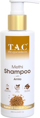 TAC - The Ayurveda Co. Methi Hair Shampoo - Natural & Ayurvedic Formula - Sulphate & Paraben Free(250 ml)