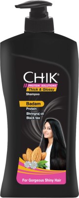 Chik Protein Solution Thick And Glossy Shampoo, Bhringraj Oil & Black Tea(650 ml)