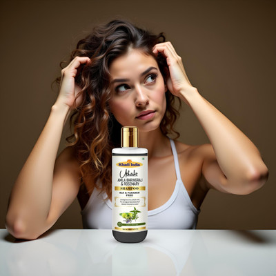 Utkrisht Khadi Amla Bhringraj Rosemary Shampoo to Revive Dull Hair(200 ml)