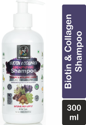 TRU BOTANICALS Biotin & Collagen Volumizing Shampoo Plant Biotin & Collagen, ColourSafe ,(300 ml)