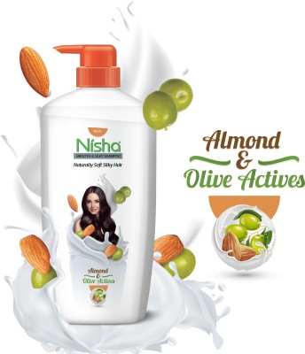 Nisha Smooth Naturally Soft Silky Hair Shampoo, 650 ML White(650)
