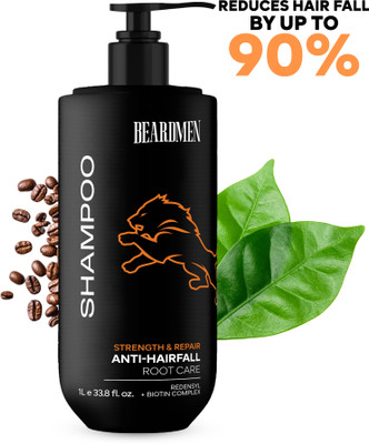 BEARDMEN Anti Hairfall Root Care Shampoo With Biotin - 1 L(1 L)