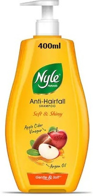 Nyle Naturals Soft & Shiny with Apple Cider Vinegar and Argan Oil, Soft Shampoo(400 ml)