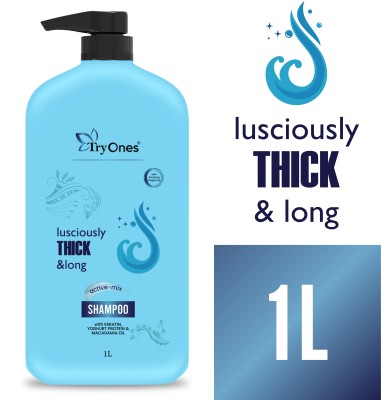 Tryones LuSciously Thick & Long Shampoo, Enriched with Keratin, Yoghurt Protein(1 L)